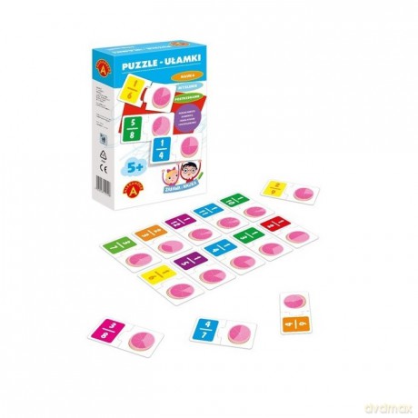 ALEXANDER Ułamki, Zabawa i nauka [PUZZLE]