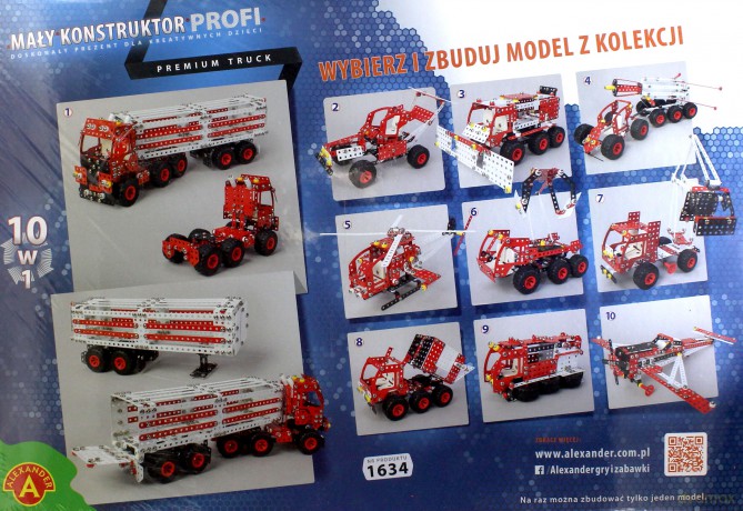 Mały Konstruktor 10w1 Premium Truck