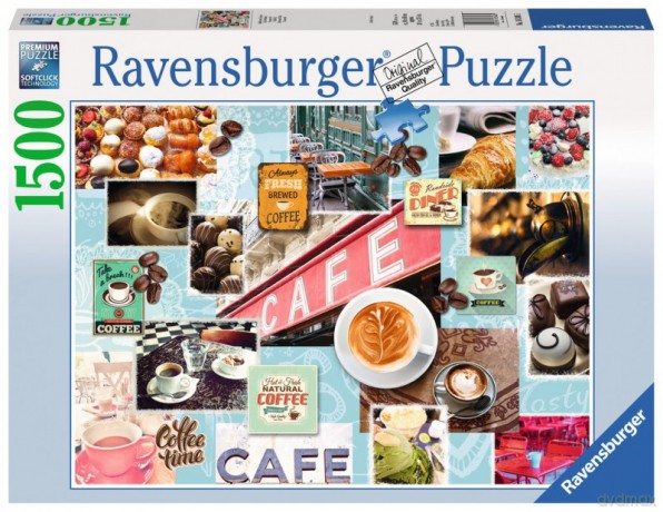 RAVENSBURGER 1500 el. Kawa i ciasto [PUZZLE]