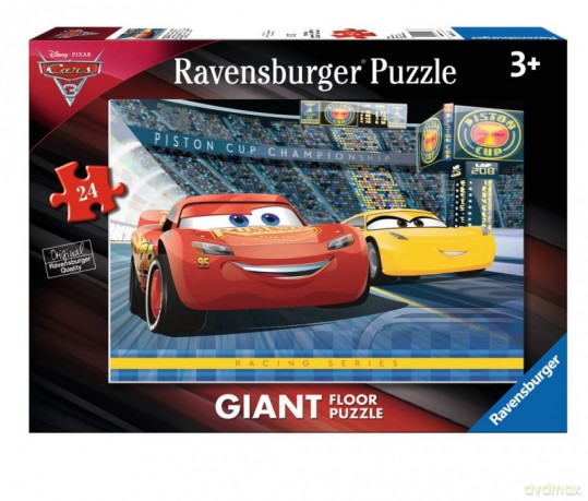 RAVENSBURGER 24 el. Auta 3, podłogowe [PUZZLE]