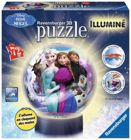 RAVENSBURGER 3D Lampka Kula, Frozen [PUZZLE]