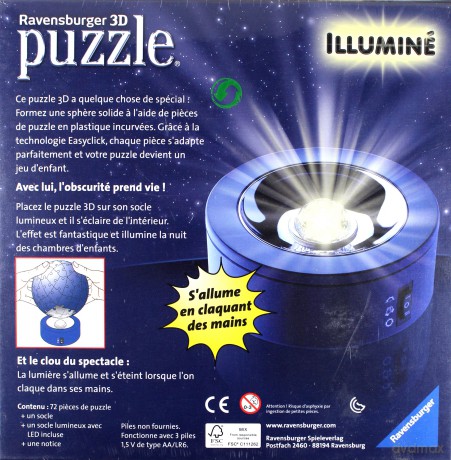 RAVENSBURGER 3D Lampka Kula, Frozen [PUZZLE]