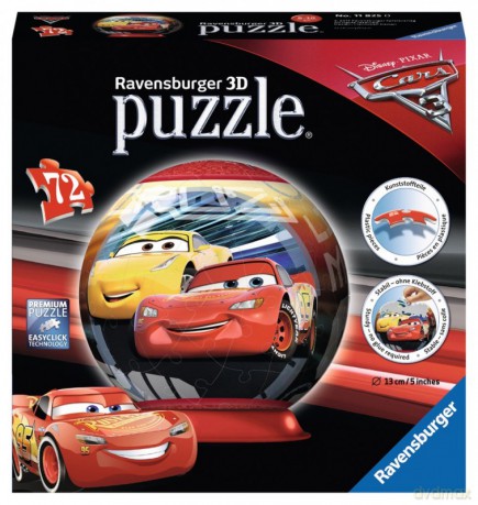 RAVENSBURGER 72 el. Auta 3, Kuliste [PUZZLE]