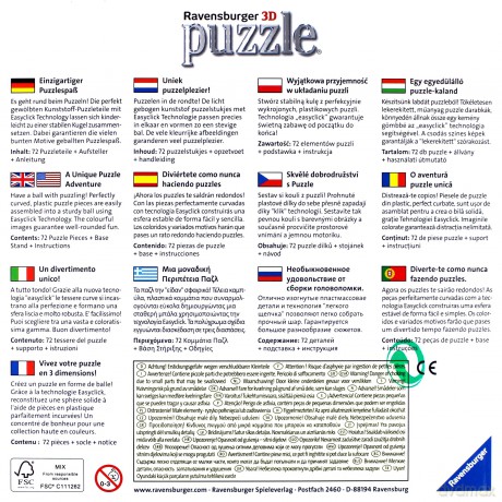 RAVENSBURGER 72 el. Auta 3, Kuliste [PUZZLE]