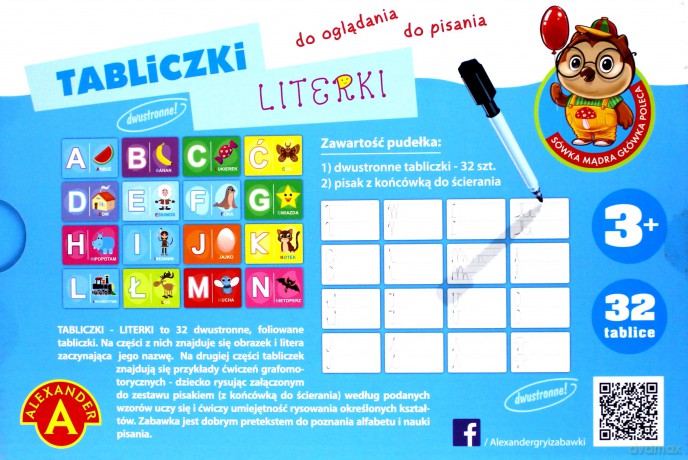 Tabliczki Literki, Sówka Mądra Główka