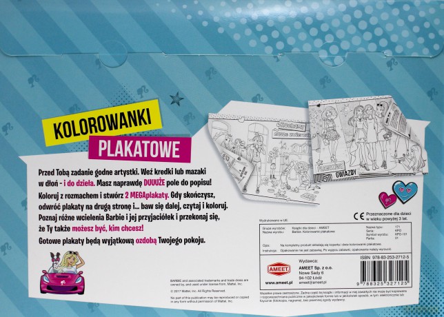 Barbie. Kolorowanki plakatowe [KSIĄŻKA]