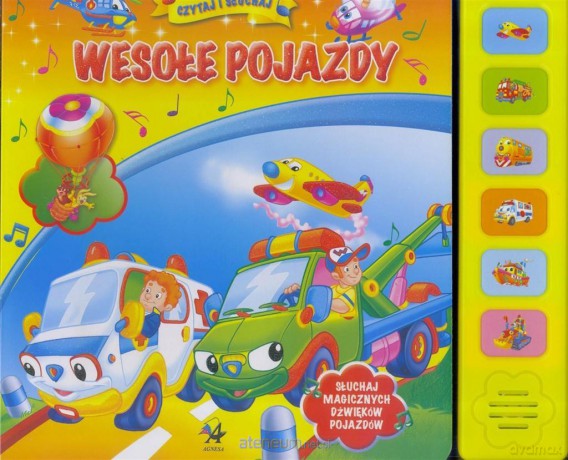 Czytaj i słuchaj. Wesołe pojazdy [KSIĄŻKA]