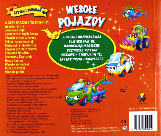 Czytaj i słuchaj. Wesołe pojazdy [KSIĄŻKA]