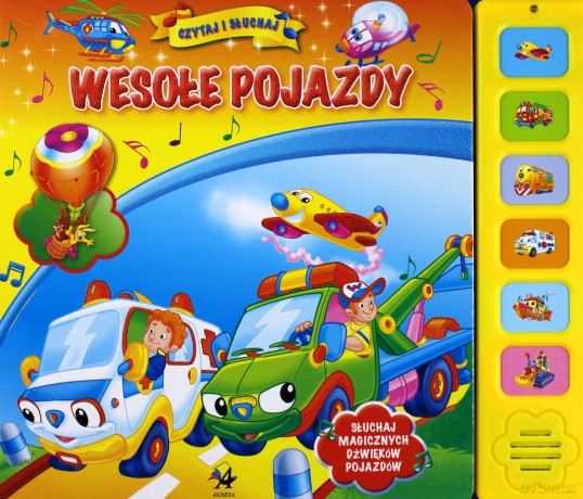 Czytaj i słuchaj. Wesołe pojazdy [KSIĄŻKA]