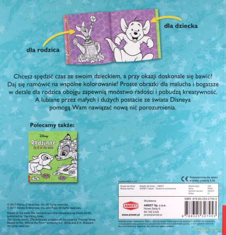 Disney. Rodzinne kolorowanie [KSIĄŻKA]