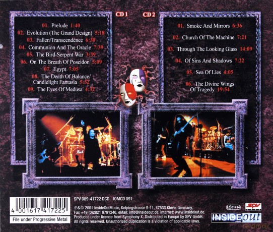 Symphony X: Live In The Edge Of Forever [2CD]