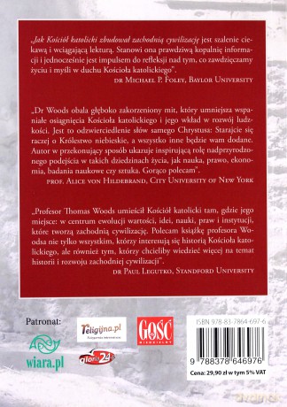 Jak Kościół katolicki zbudował zachodnią cywilizację - Thomas E. Woods Jr. [KSIĄŻKA]