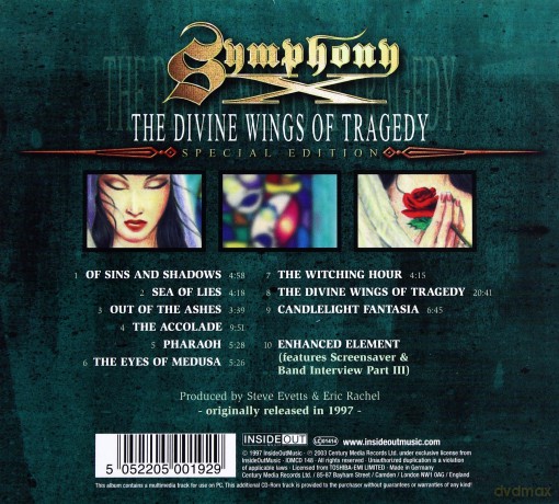 Symphony X: The Divine Wings Of Tragedy [CD]