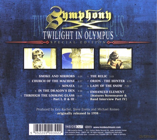 Symphony X: Twilight In Olympus [CD]