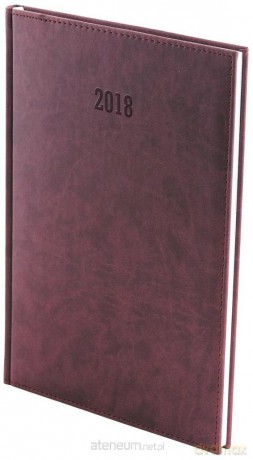Kalendarz 2018 B5 Vivella Tygodniowy bordowy [KALENDARZ]