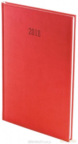 Kalendarz 2018 B5 Vivella Tygodniowy not. czerwony [KALENDARZ]