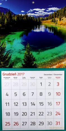 Kalendarz 2019 KTK Trójdzielny Kwadratowy [KALENDARZ]