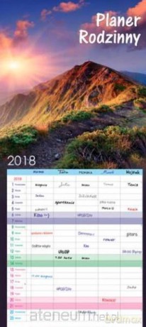 Kalendarz 2018 Planer Ścienny 24x45 [KALENDARZ]
