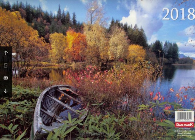 Kalendarz 2018 trójdzielny 315x680 jezioro [KALENDARZ]