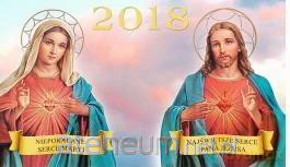 Kalendarz 2018 Trójdzielny Niepokalane Serce [KALENDARZ]