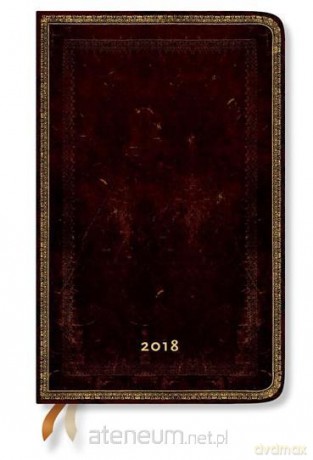 Kalendarz książkowy maxi 2018 12M horyzontalny BlackMorocca [KALENDARZ]