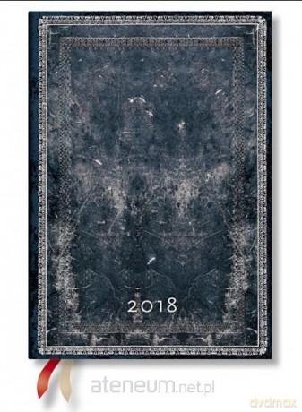 Kalendarz książkowy midi2018 12M horyzontalny MidnightSteel [KALENDARZ]