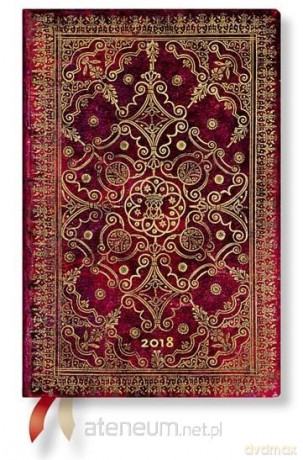 Kalendarz książkowy mini 2018 12M Carmine [KALENDARZ]