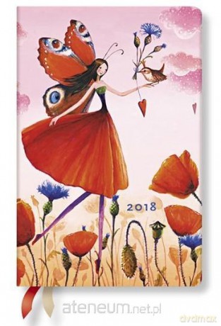 Kalendarz książkowy mini 2018 12M horyzontalny Poppy Field [KALENDARZ]