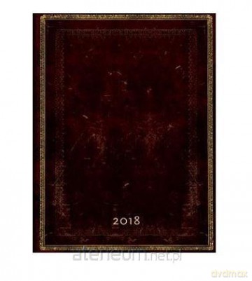 Kalendarz książkowy ultra 2018 12M Black Moroccan [KALENDARZ]
