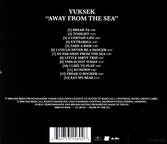 Yuksek: Away From The Sea [CD]