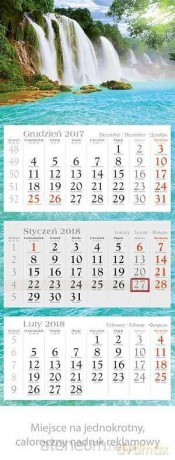 Kalendarz trójdzielny 2018 - Wakacje KE02 [KALENDARZ]