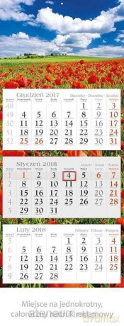 Kalendarz trójdzielny 2018 - Widnokrąg KE04 [KALENDARZ]