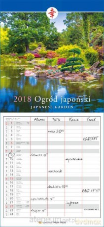 Kalendarz wieloplanszowe 2018 - Japoński ogród [KALENDARZ]