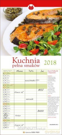 Kalendarz wieloplanszowe 2018 - Kuchnia pełna [KALENDARZ]
