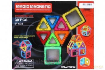 Klocki magnetyczne 30 el [KLOCKI]
