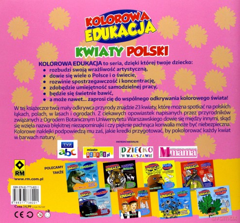 Kolorowa edukacja - Kwiaty Polski - Michał Kryciński, Krystyna Jędrzejewska-Szmek [KSIĄŻKA]