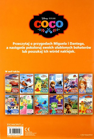 Koloruj, czytaj, naklejaj. Coco [KSIĄŻKA]