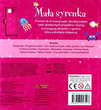 Książeczka dźwiękowa. Mała syrenka [KSIĄŻKA]