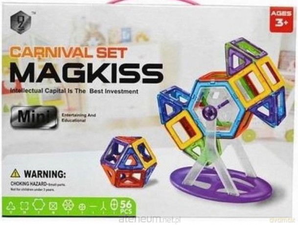 Magkiss - Magnetyczne klocki 56 sztuk [KLOCKI]