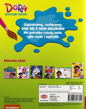 Maluj wodą. Dora poznaje świat [KSIĄŻKA]