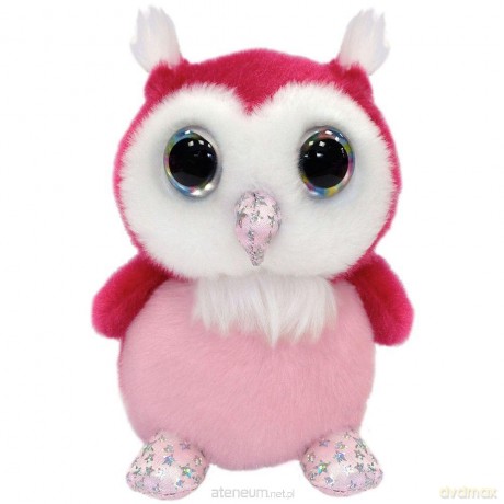 Mała różowa Sowa 15 cm