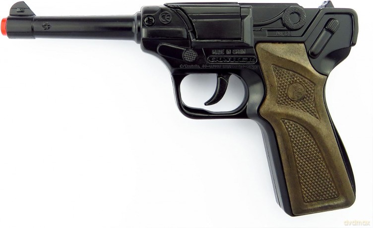 Metalowy pistolet policyjny 8 naboi