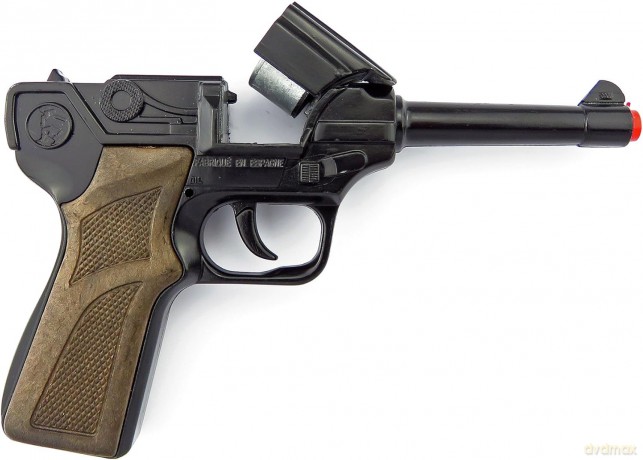 Metalowy pistolet policyjny 8 naboi