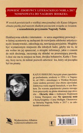 Nie opuszczaj mnie - Kazuo Ishiguro [KSIĄŻKA]
