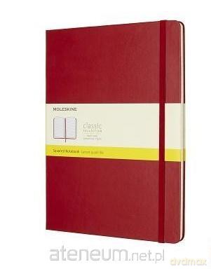 Notes Classic 19x25 kratka - czerwony