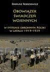 Obowiązek świadczeń wojennych w systemie obronnym - Dariusz Radziewicz [KSIĄŻKA]