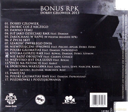Bonus RPK: Dobry Człowiek [CD]