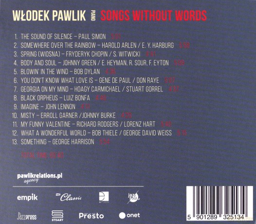 Włodek Pawlik: Songs Without Words [CD]