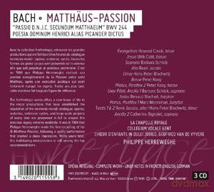 Bach: Matthaus-Passion Herreweghe (digipack) [3CD]