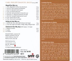 Bach: Magnificat Rademann [CD]